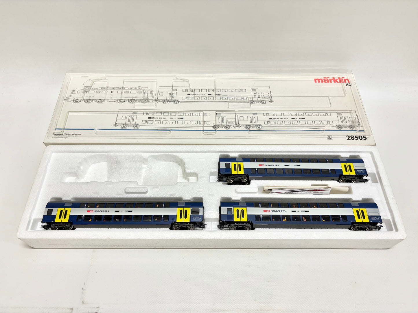 Märklin 28505 Wagen-Set *ohne Lok* Zürcher Nahverkehr SBB AC H0
