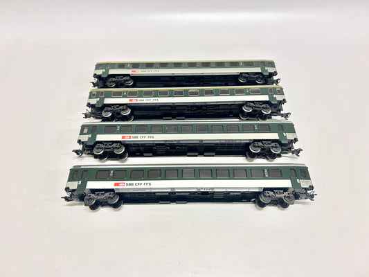 Märklin 4x SBB Personenwagen Konvolut H0