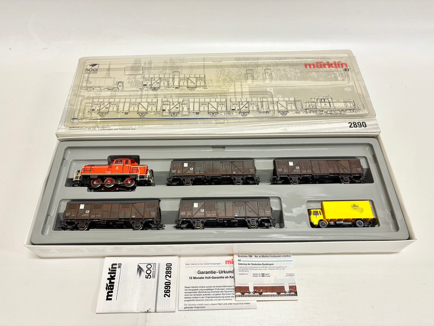 Märklin 2890 Zugpackung Güterzug der Deutschen Bundespost AC H0 BASTLER