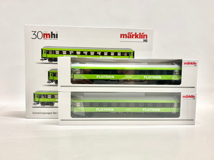 Märklin 42955 Wagen-Set Flixtrain Schnellzugwagen 2x Personenwagen AC H0