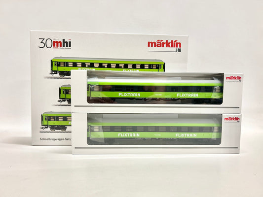 Märklin 42955 Wagen-Set Flixtrain Schnellzugwagen 2x Personenwagen AC H0
