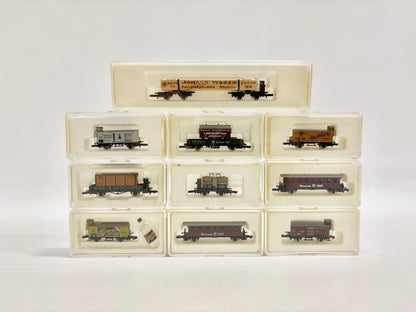Märklin Mini-Club Museumswagen Konvolut Güter- & Personenwagen Spur Z