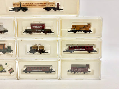 Märklin Mini-Club Museumswagen Konvolut Güter- & Personenwagen Spur Z