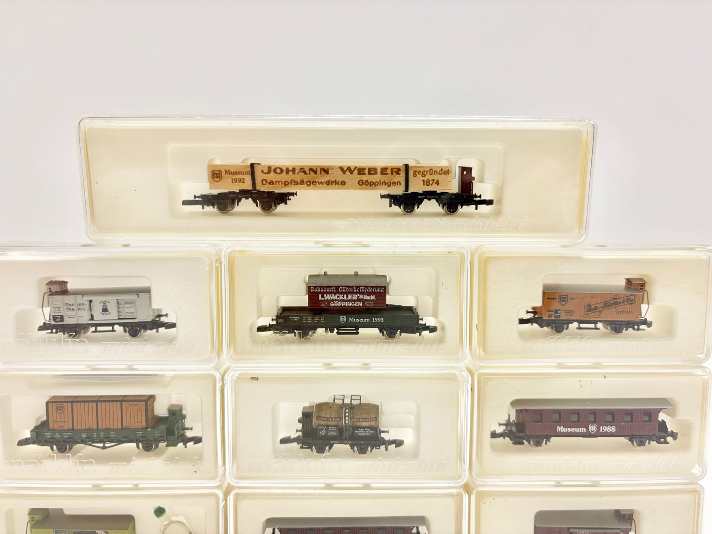 Märklin Mini-Club Museumswagen Konvolut Güter- & Personenwagen Spur Z