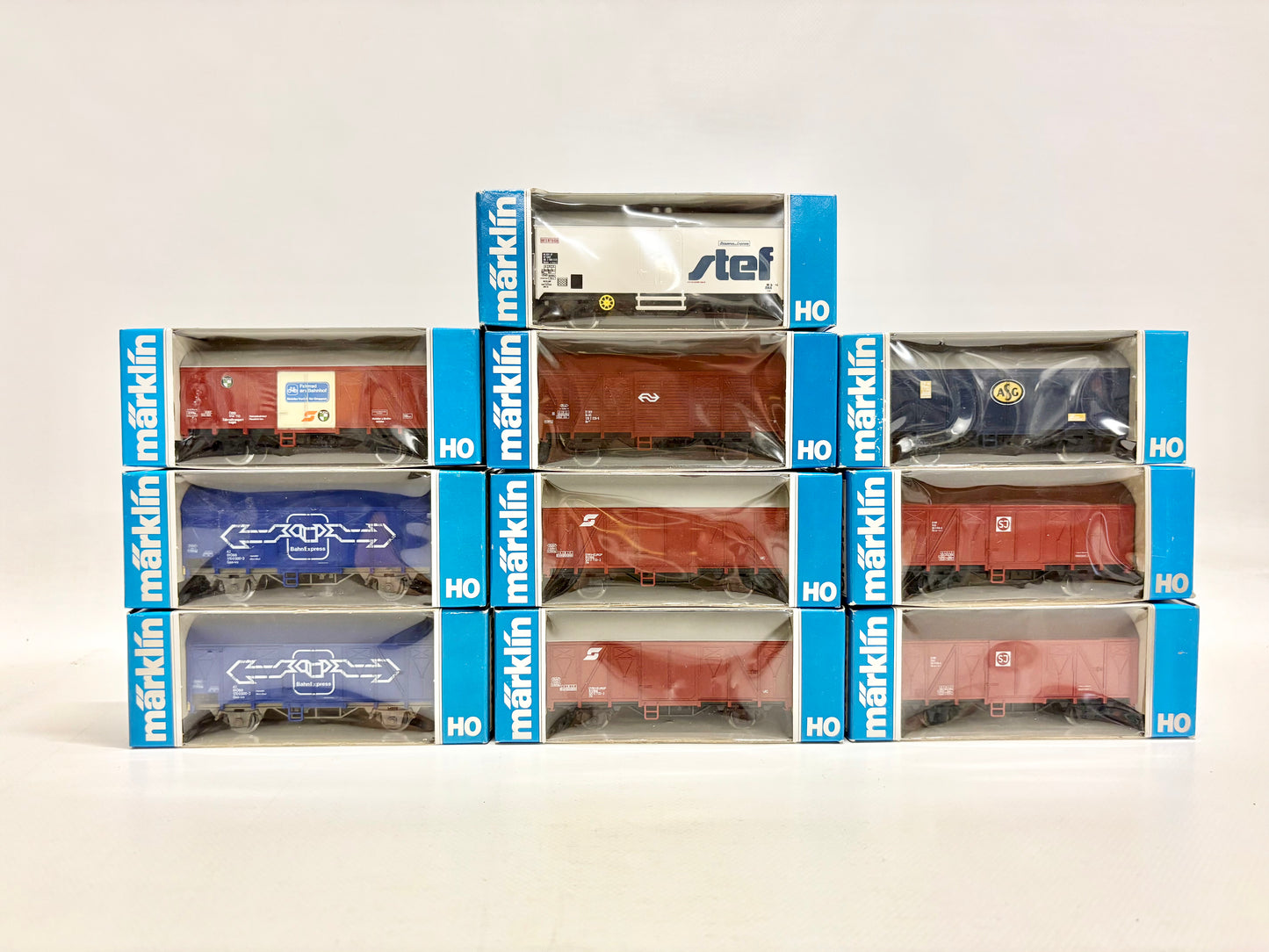 Märklin Wagen-Set 10x Güterwagen Konvolut AC H0