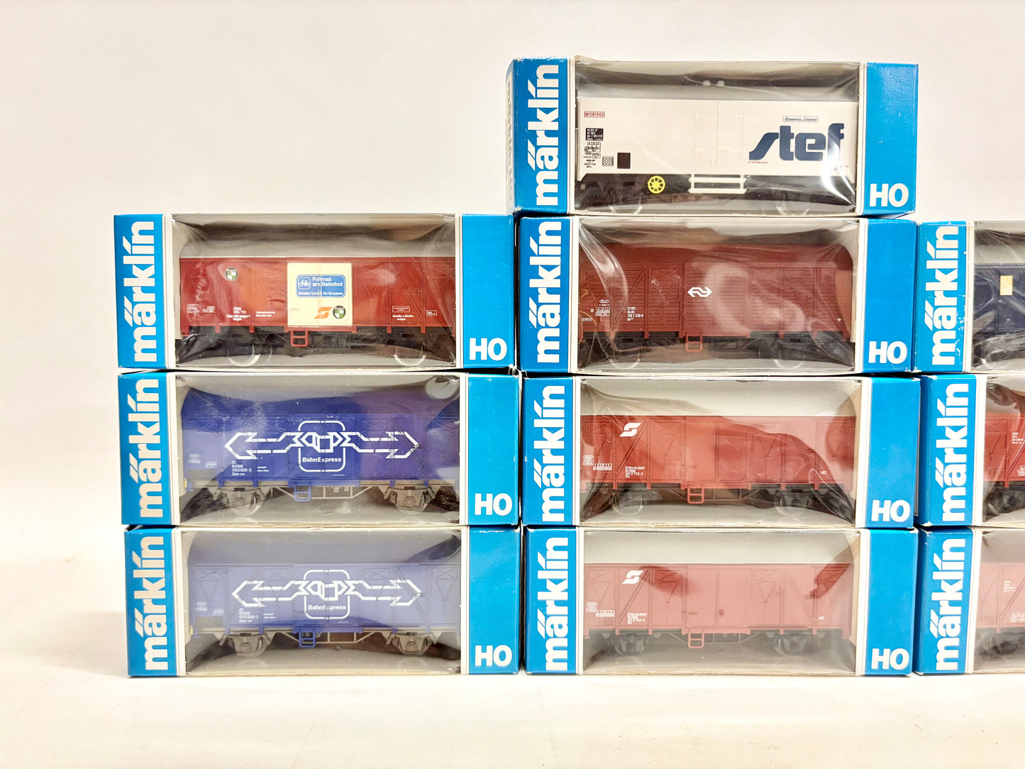 Märklin Wagen-Set 10x Güterwagen Konvolut AC H0