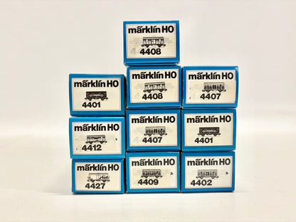 Märklin Wagen-Set 10x Güterwagen Konvolut AC H0