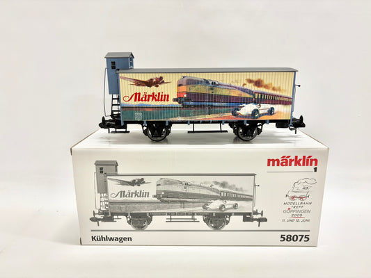 Märklin 58075 Güterwagen mit Bremserhaus Kühlwagen Spur 1