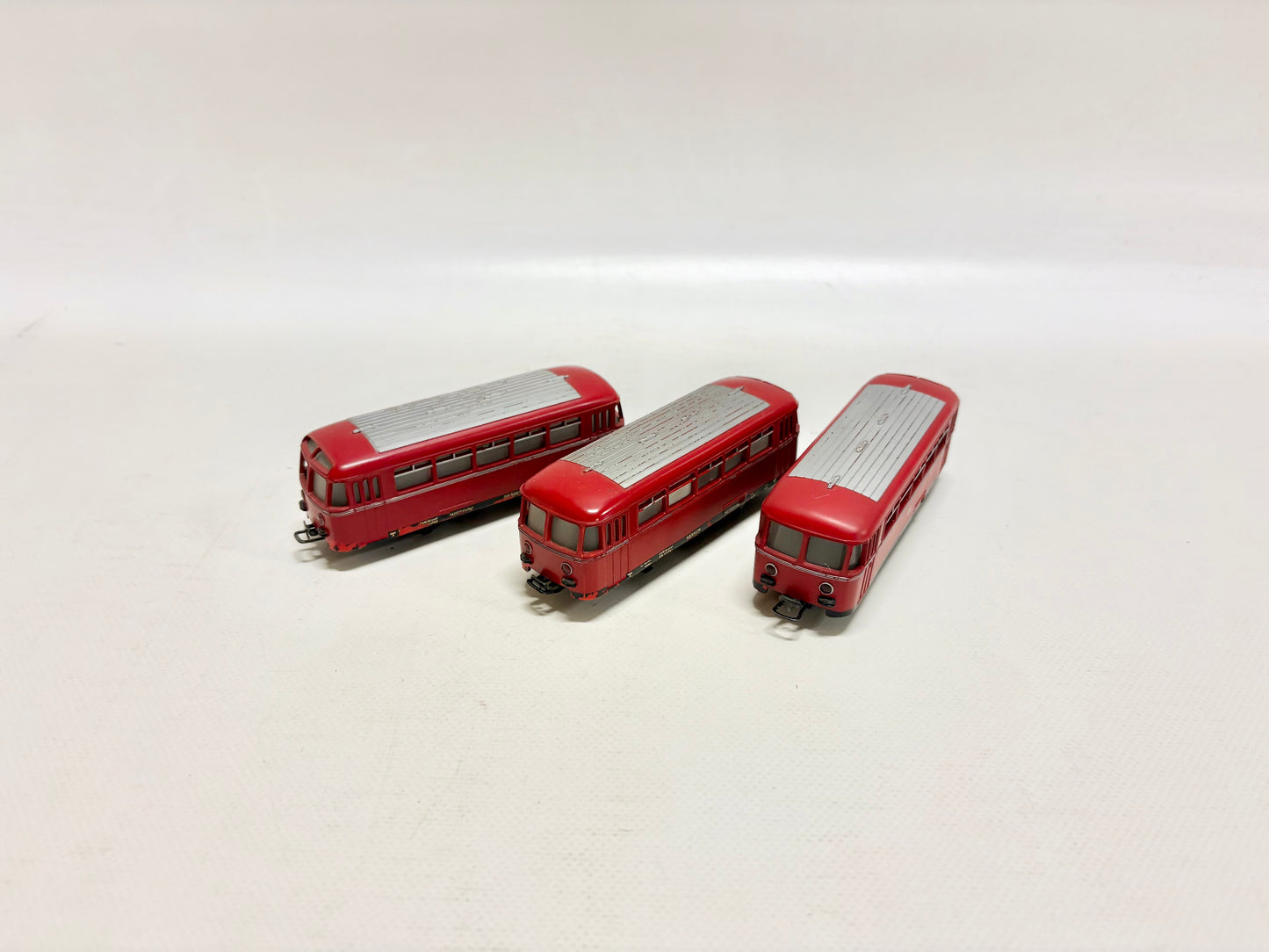 Märklin 3x 4018 Schienenbus-Beiwagen DB AC H0