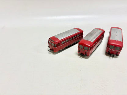 Märklin 3x 4018 Schienenbus-Beiwagen DB AC H0