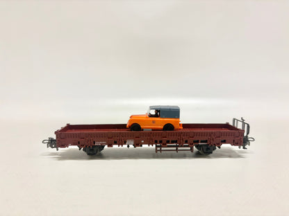 Märklin 4722 Güterwagen Niederbordwagen mit Fahrzeug SJ AC H0