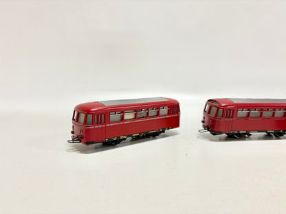 Märklin 3x 4018 Schienenbus-Beiwagen DB AC H0