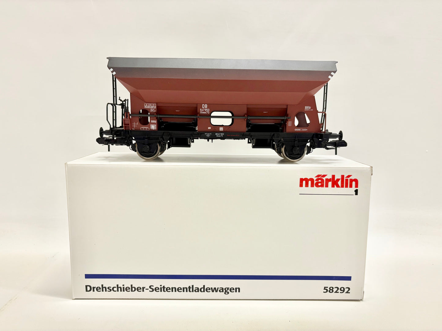 Märklin 58292 Güterwagen Drehschieber-Seitenentladewagen DB Spur 1