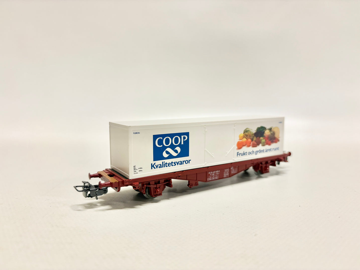 Märklin 4673 Güterwagen Containerwagen "Coop" SJ AC H0