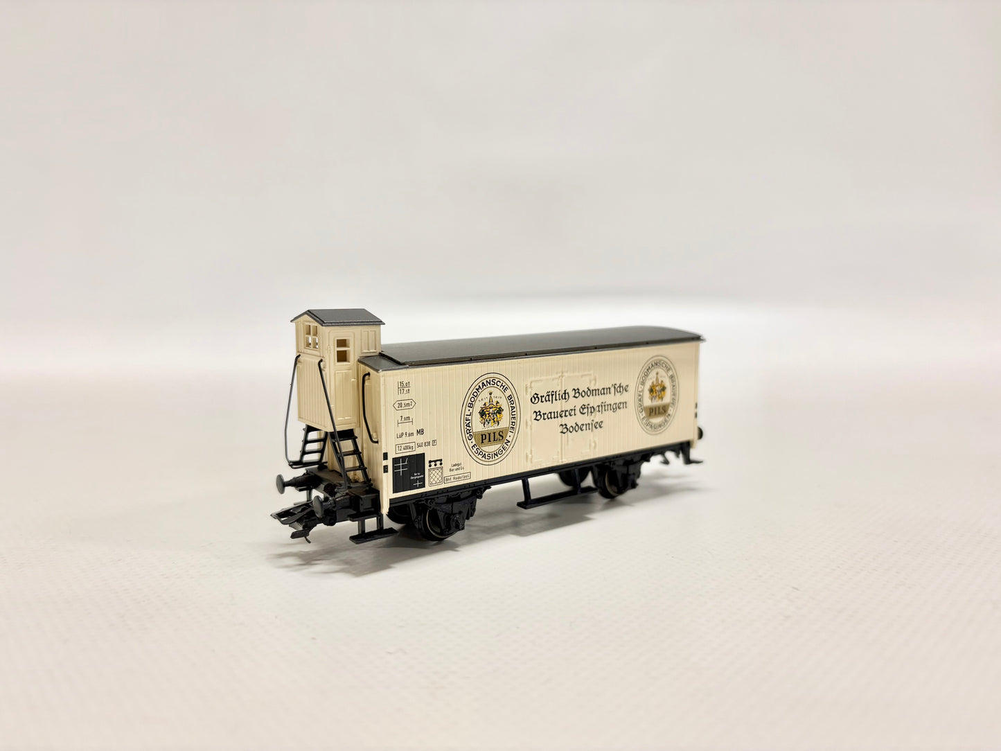 Märklin SoMo "Gräflich Bodmansche Brauerei Espasingen-Bodensee" Gedeckter Güterwagen DR AC H0