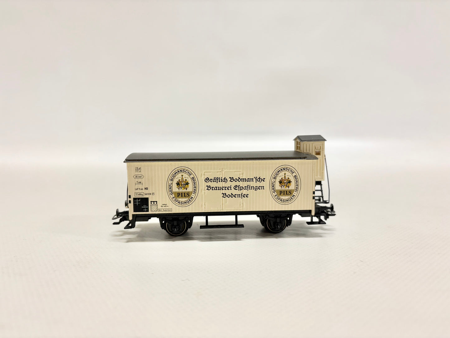 Märklin SoMo "Gräflich Bodmansche Brauerei Espasingen-Bodensee" Gedeckter Güterwagen DR AC H0
