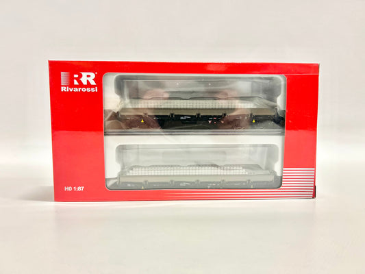 Rivarossi HR6190 Wagen-Set Rungenwagen Bauart Remms DB AC H0