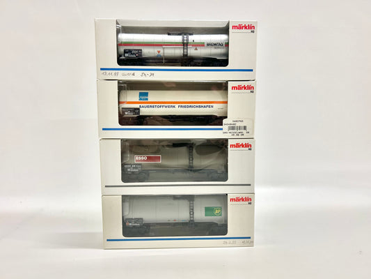 Märklin 48482 4753 4758 4754 4x Vierachsige Kesselwagen Güüterwagen DB AC H0
