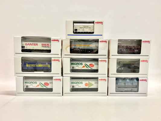 Märklin 10x Insider-Wagen Güterwagen-Konvolut AC H0