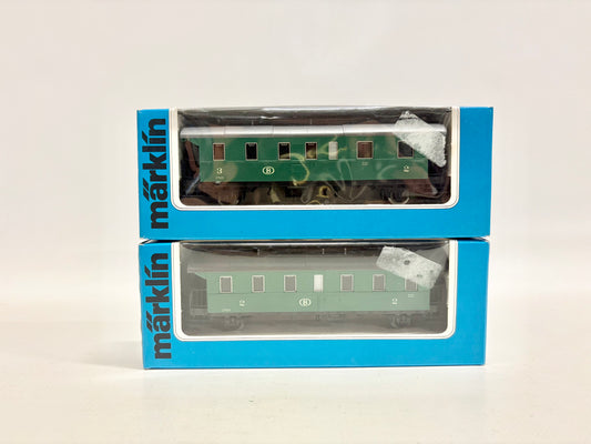 Märklin 4113 4114 Wagen-Set Nahverkehrswagen SNCB AC H0