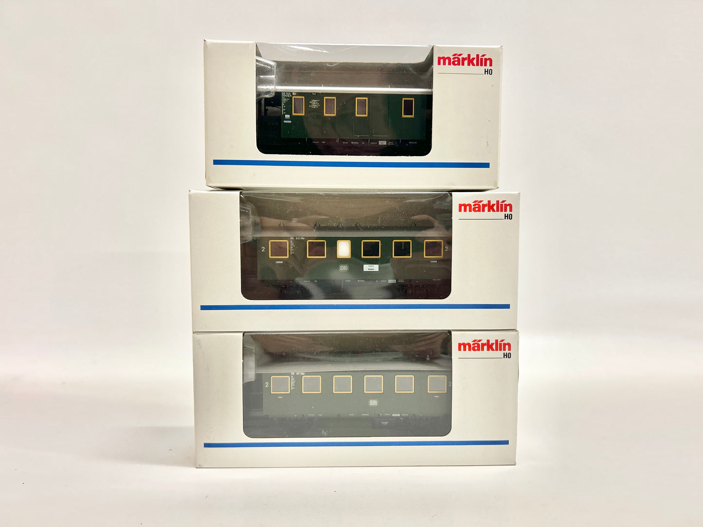 Märklin 4301 4302 4303 Nebenbahn-Personenwagen DB AC H0