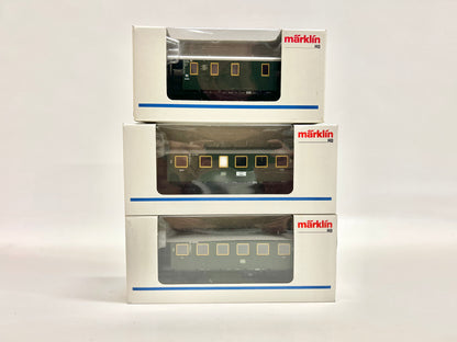 Märklin 4301 4302 4303 Nebenbahn-Personenwagen DB AC H0