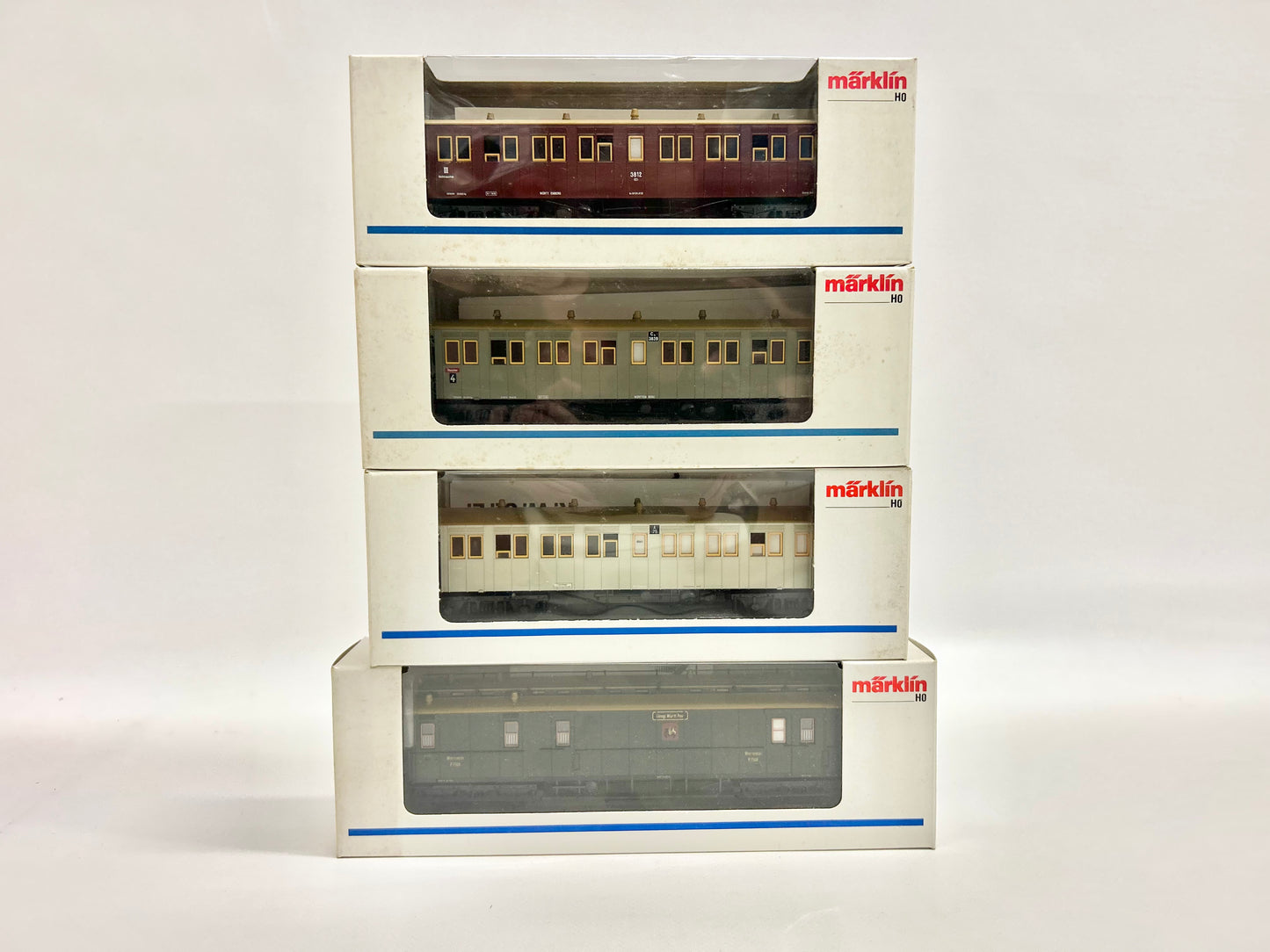 Märklin 42142 4229 4213 4214 Württ. Personenwagen Personenzug K.W.St.E. AC H0