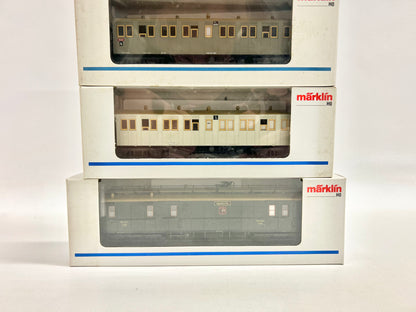 Märklin 42142 4229 4213 4214 Württ. Personenwagen Personenzug K.W.St.E. AC H0