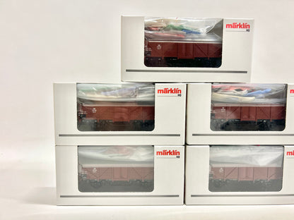 Märklin 5x 46035 Güterwagen-Konvolut Offene Güterwagen mit Schrottladung DB AC H0