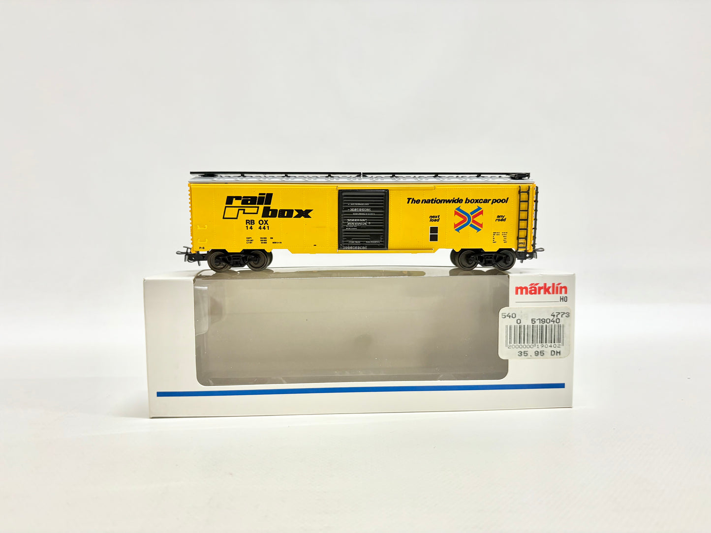 Märklin 4773 USA Box-Car Rail-Box AC H0