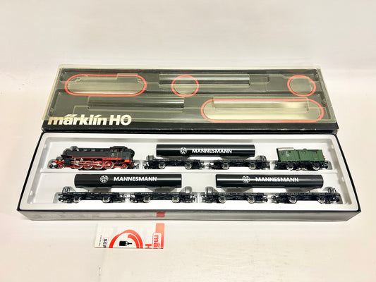 Märklin 2854 Zugpackung Mannesmann-Röhrenzug mit Dampflok Br 86 DB AC H0