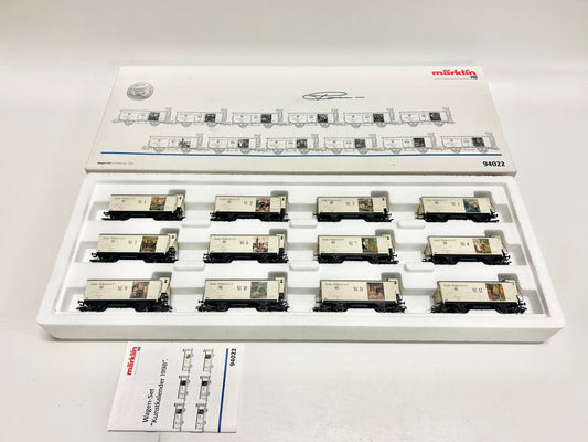 Märklin 94022 Wagen-Set Kunstkalender 1998 AC H0
