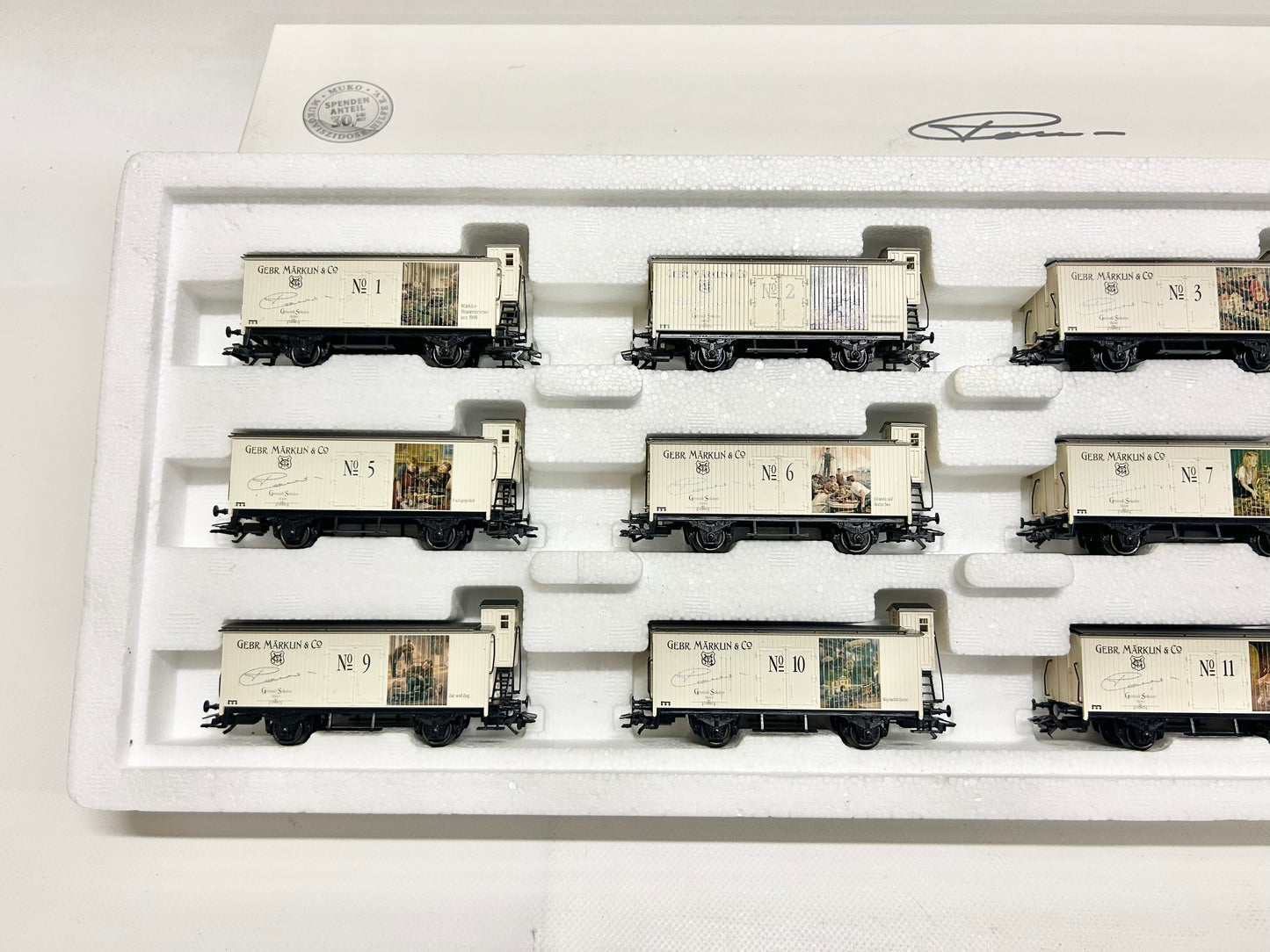 Märklin 94022 Wagen-Set Kunstkalender 1998 AC H0