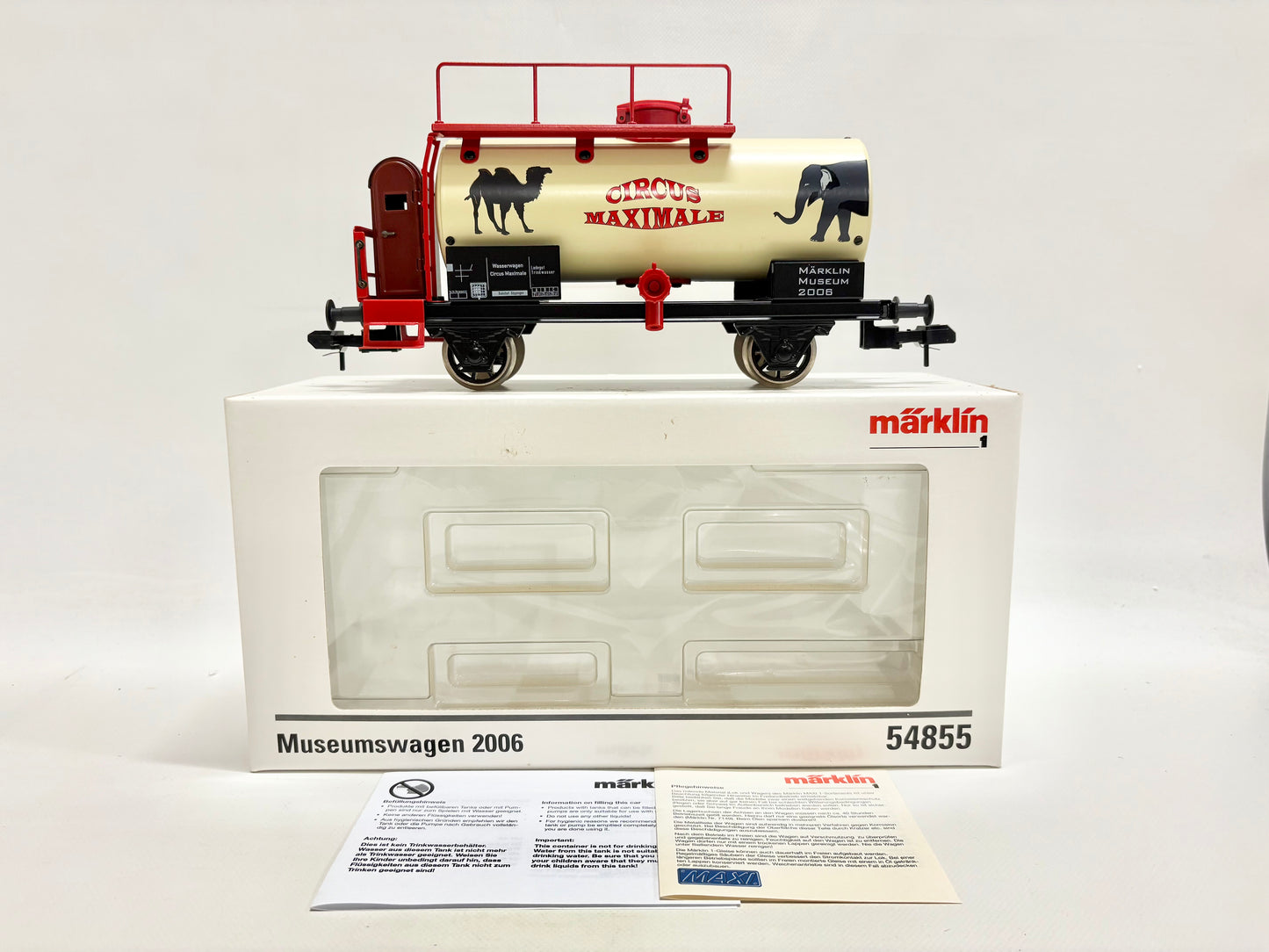 Märklin Maxi 54855 Kesselwagen "Circus Maximale" Spur 1