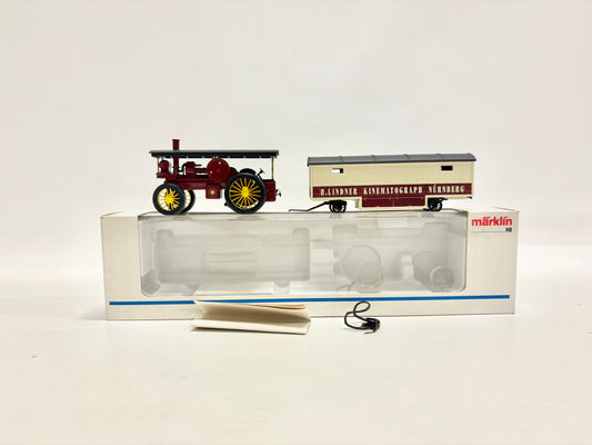 Märklin 1887 Kirmes-Lokomobil mit Anhänger H0