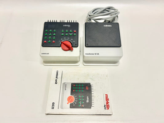 Märklin 6021 + 6002 Digital Control Unit & Transformator 52VA