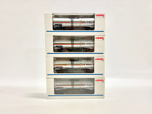 Märklin 4753 4x Kesselwagen Brenntag DB AC H0