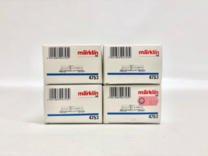 Märklin 4753 4x Kesselwagen Brenntag DB AC H0