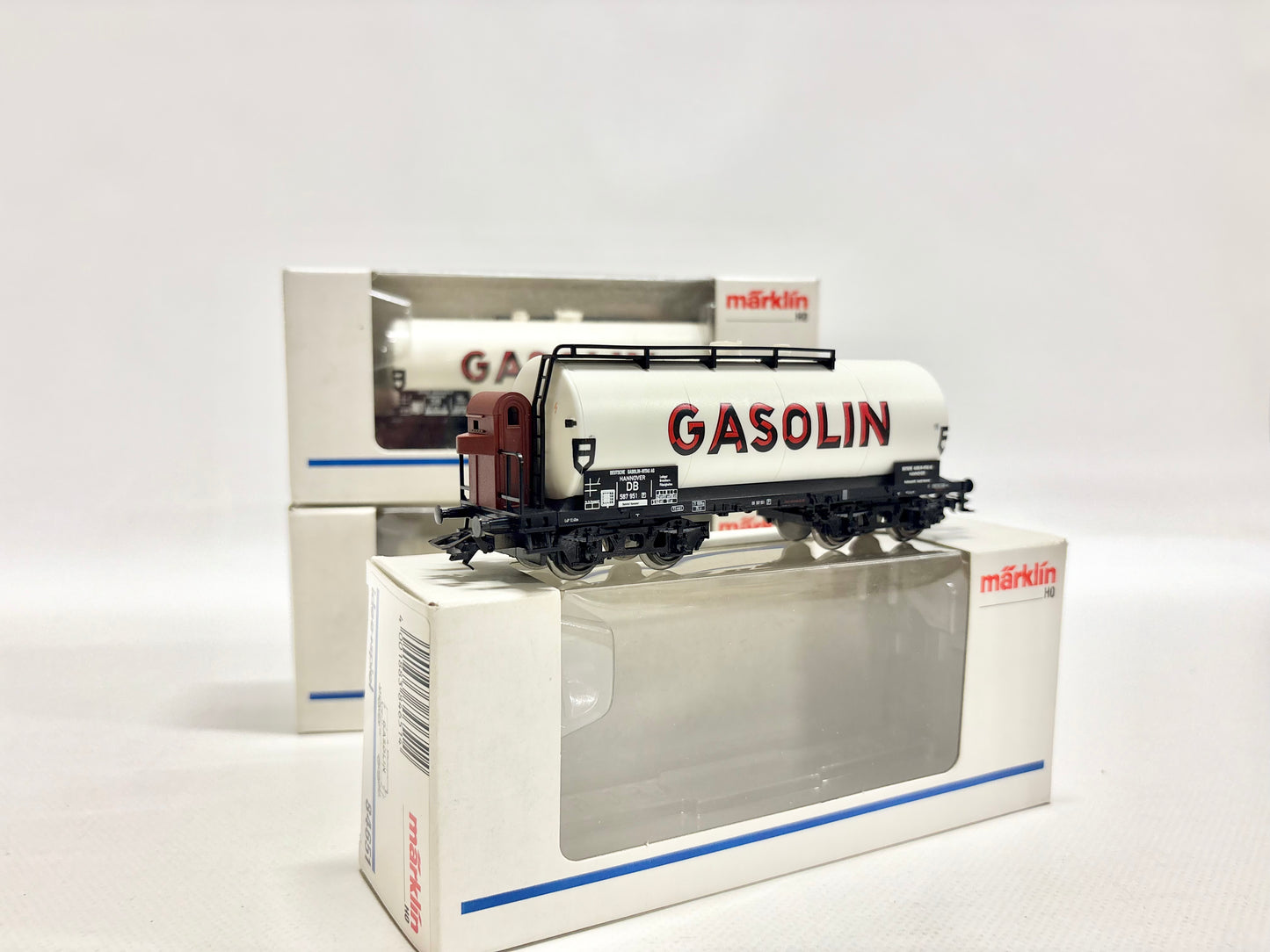 Märklin 3x 84651 Kesselwagen Gasolin DB AC H0