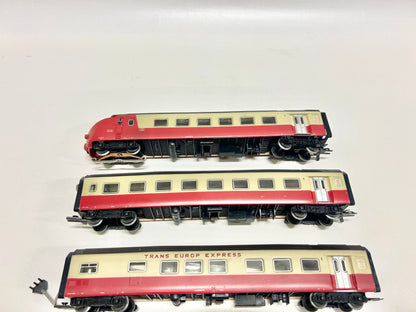 Märklin 3070 (ohne Triebkopf) Zwischenwagen & Endwagen für TEE Dieseltriebzug SBB AC H0