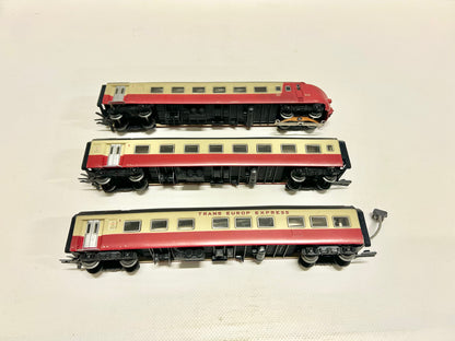 Märklin 3070 (ohne Triebkopf) Zwischenwagen & Endwagen für TEE Dieseltriebzug SBB AC H0