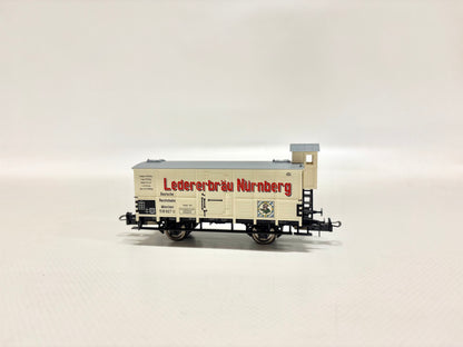 Trix 23927 Gedeckter Güterwagen mit Bremserhaus Ledererbräu DR DC H0