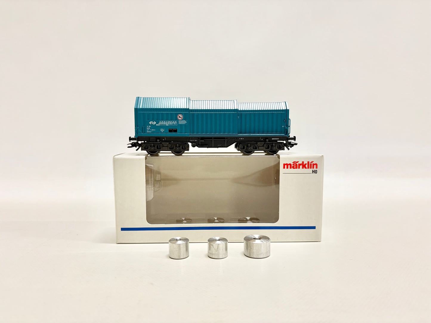 Märklin 4708 Teleskophaubenwagen mit Coils NS AC H0