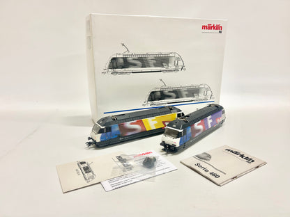 Märklin 34618 Digital E-Lok Doppelpackung Re 460 "Schweizer Fernsehn" SBB AC H0