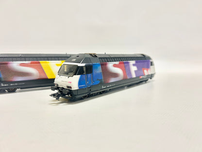 Märklin 34618 Digital E-Lok Doppelpackung Re 460 "Schweizer Fernsehn" SBB AC H0