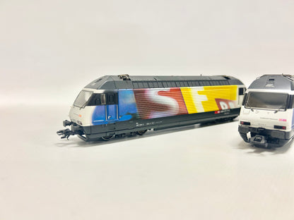 Märklin 34618 Digital E-Lok Doppelpackung Re 460 "Schweizer Fernsehn" SBB AC H0