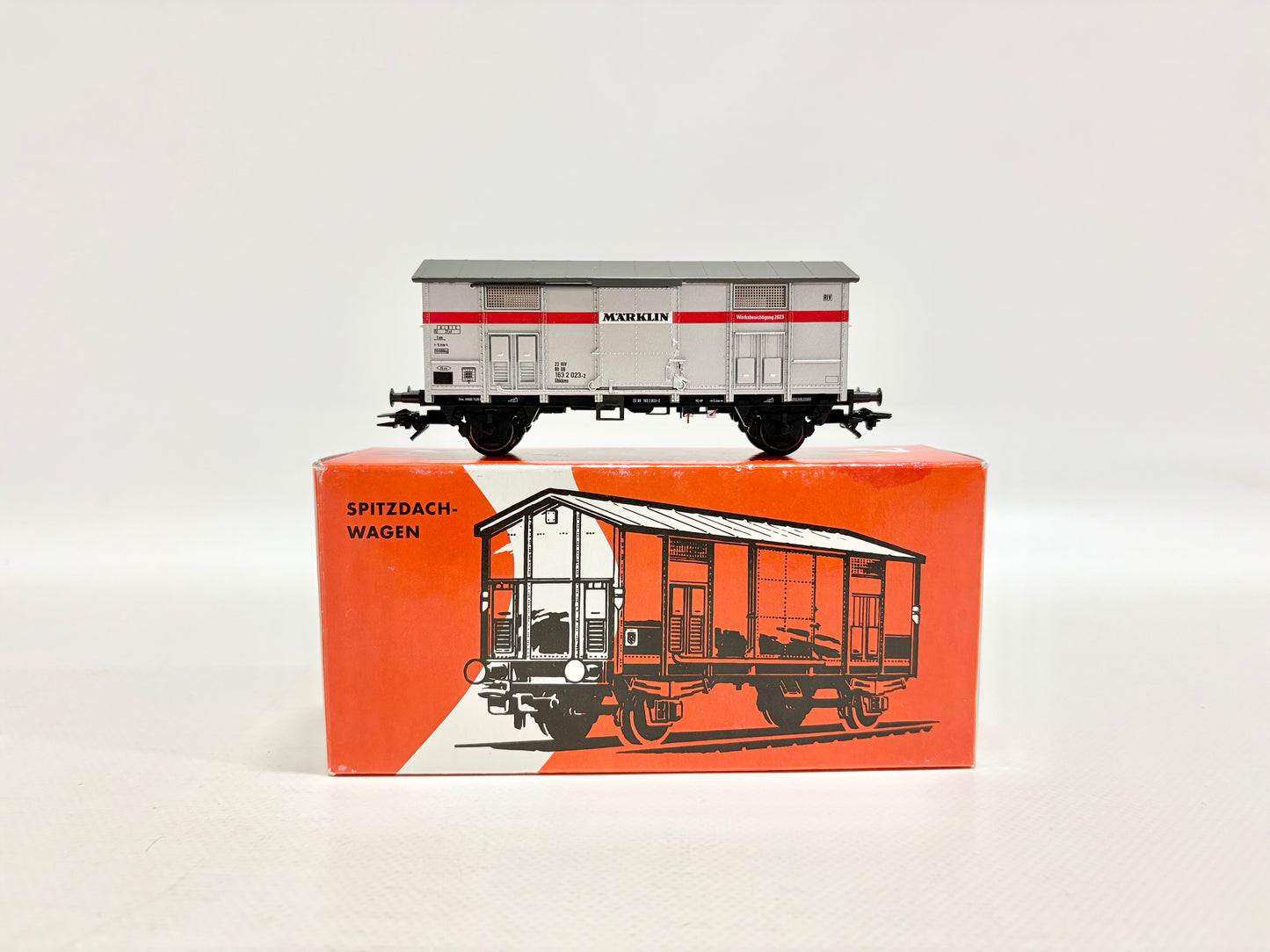 Märklin 45500 Güterwagen Spitzdachwagen SoMo Werksbesichtigung FS AC H0