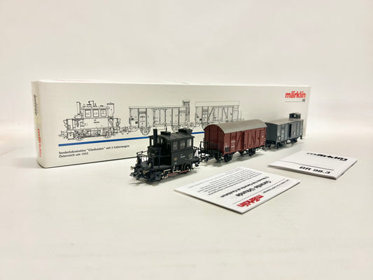 Märklin 28971 Digital Dampflok Br 98 mit Güterwagen ÖBB AC H0