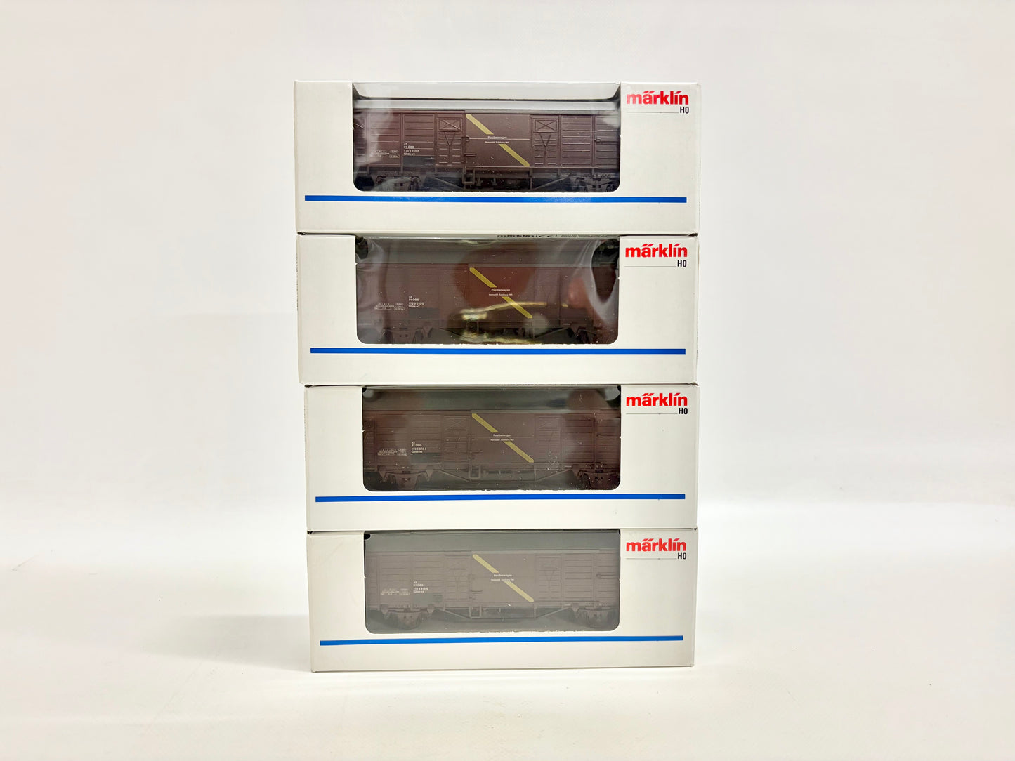 Märklin 4x 4831 Postbeiwagen Güterwagen ÖBB AC H0