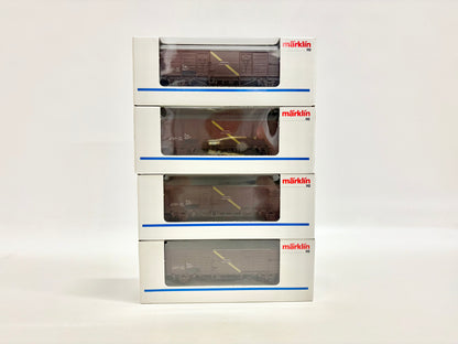 Märklin 4x 4831 Postbeiwagen Güterwagen ÖBB AC H0